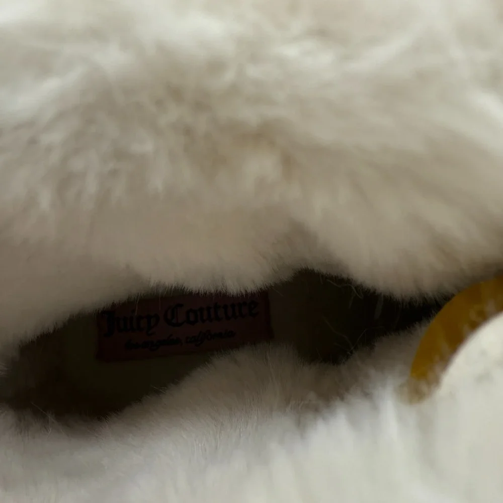 Juicy Couture‎ Rose Gold Faux Fur Boot Womens Size 8 Ankle WInter Boot Y2K NEW
